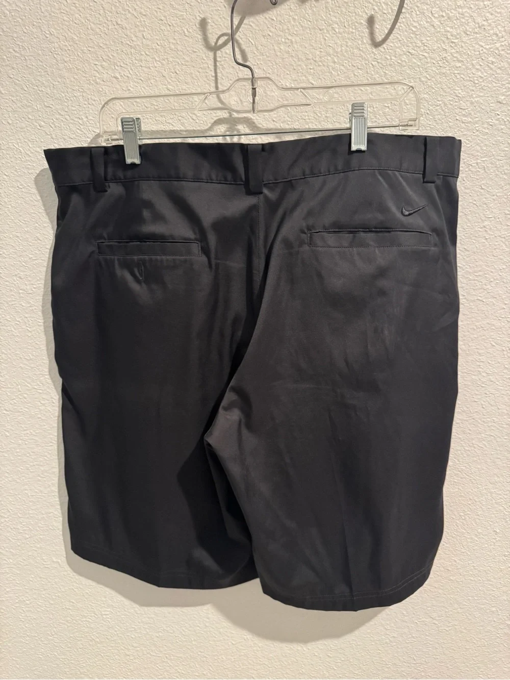 Nike Men's Black Flat Front Shorts